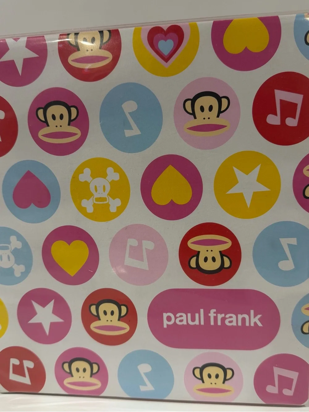 Y2K Vintage Paul Frank Lot of Binder, Composition Notebook & Tin School Set